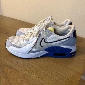 Nike Air Max White and Gray Athletic Shoes